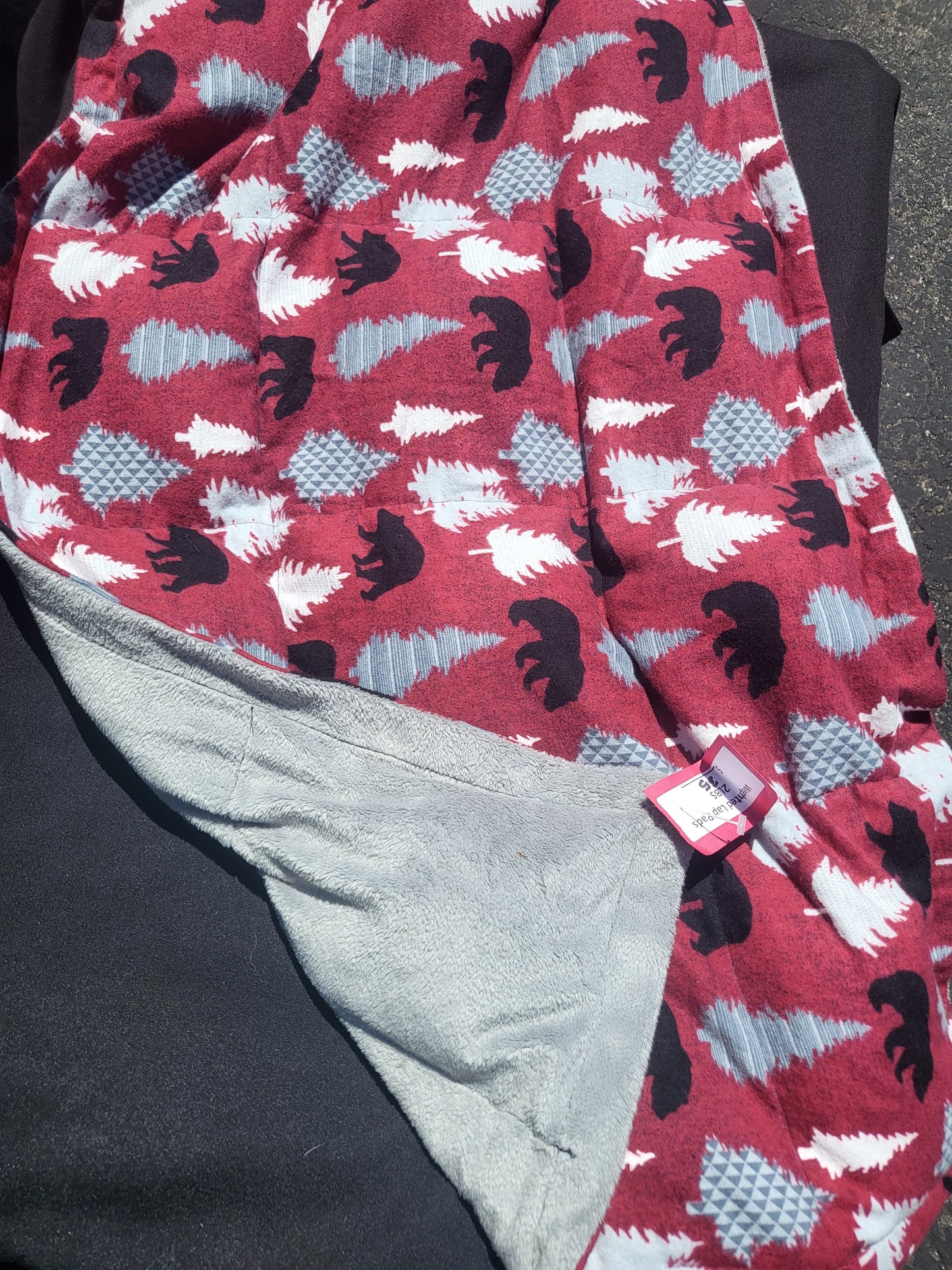 Weighted blanket. Lap pad