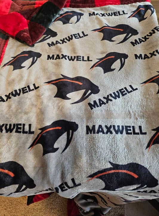 SHAKOPEE SABERS FOOTBALL FUNDRAISER BLANKETS - EXCLUSIVE PRINT - PERSONALIZED