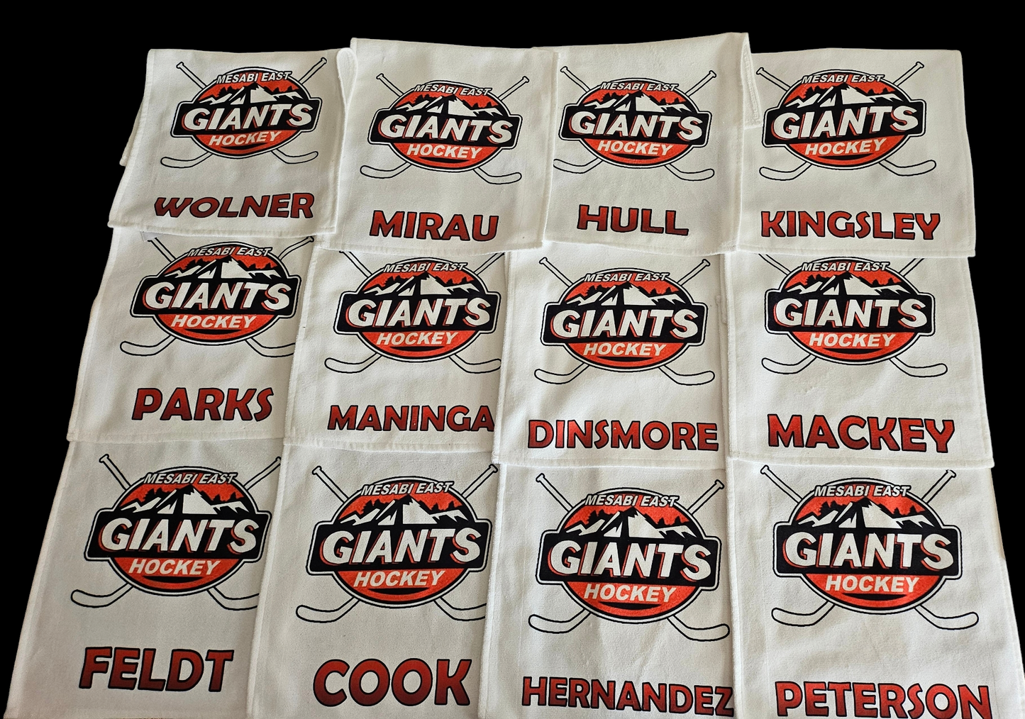 Rally or pin trading towels - add your customization