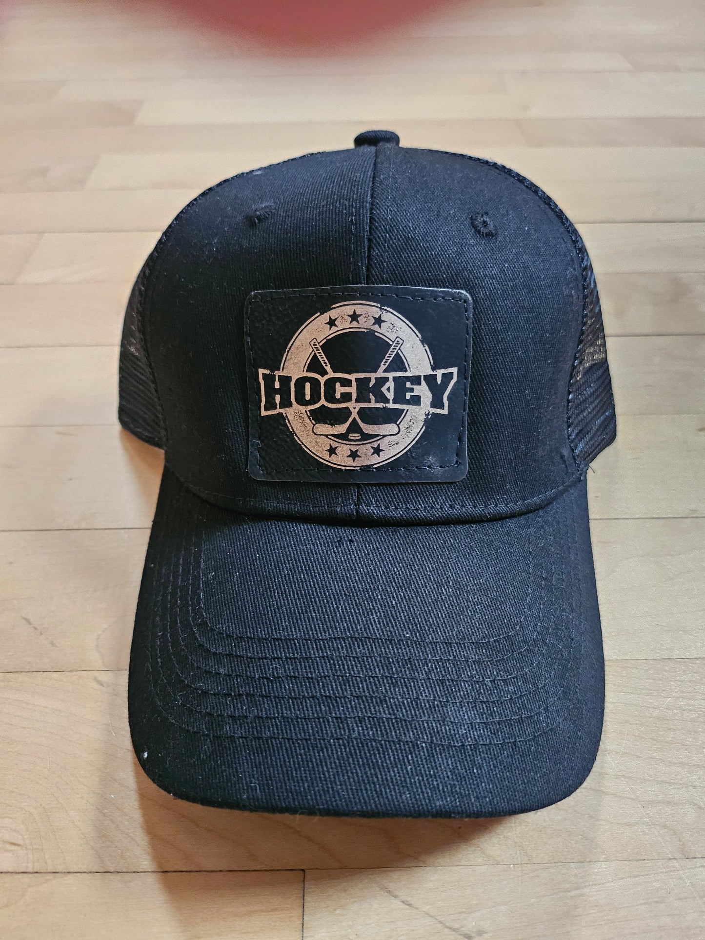 Trucker style hockey hats