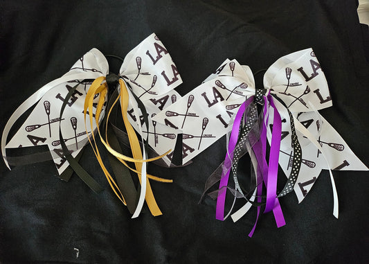 Customized Hair bows Lacrosse