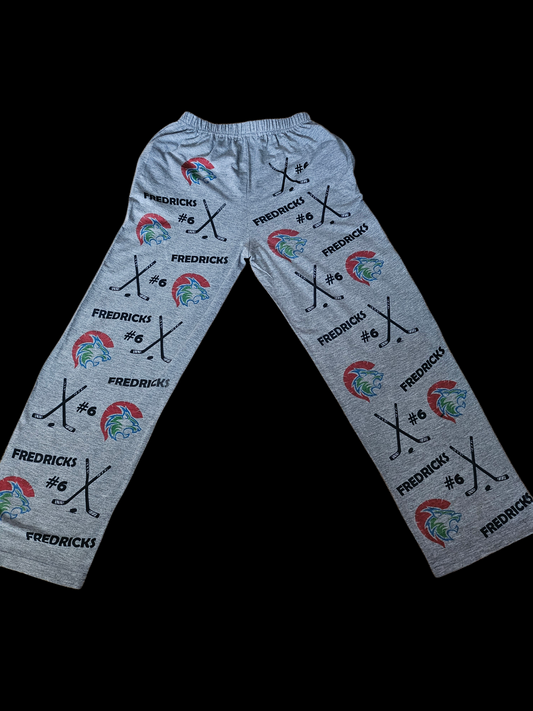Custom Sports Pajama pants - YOUTH add your Sport(s) logo & Name