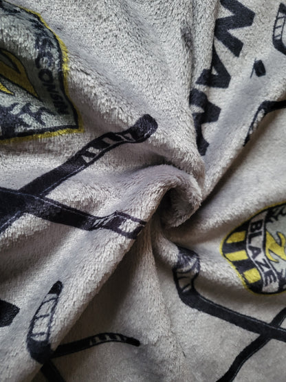 CUSTOMIZED luxe plush blanket -Hockey