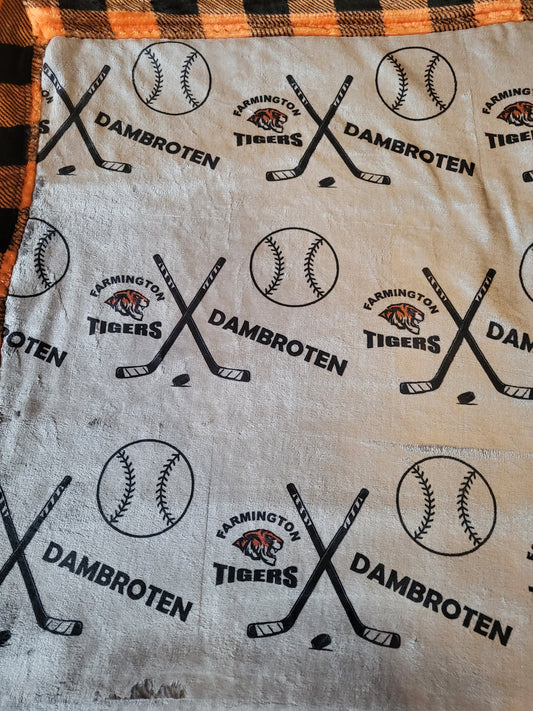 CUSTOMIZED luxe plush blanket - MULTI SPORTS