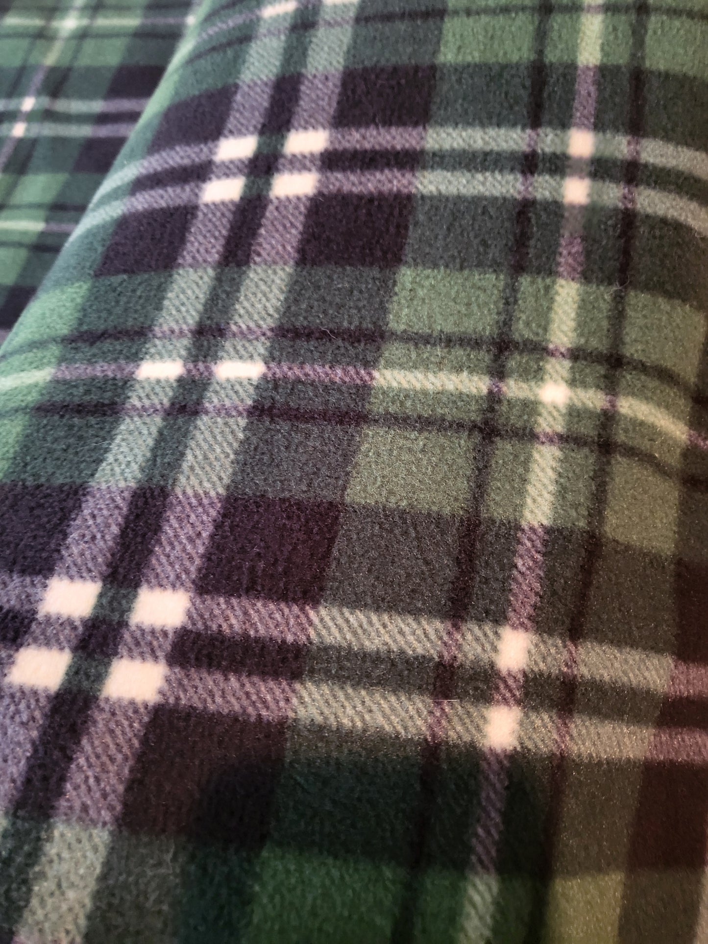 CUSTOMIZED luxe plush blanket -Plaid Baseball