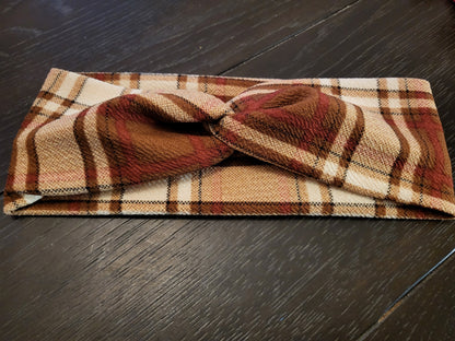 Soft twist headbands - Plaids - wear multiple ways