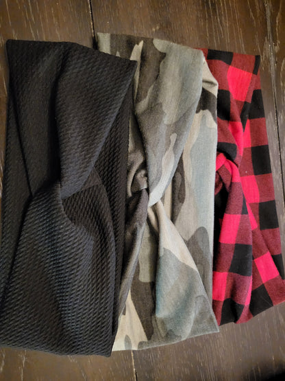 Soft twist headbands - MULTIPACK - wear multiple ways