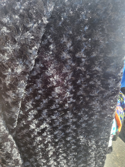 Minky blanket with adorable fold over edge - cow