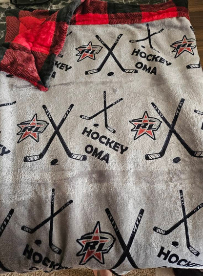 RIVER LAKES FUNDRAISER HOCKEY BLANKETS - EXCLUSIVE PRINT - PERSONALIZED