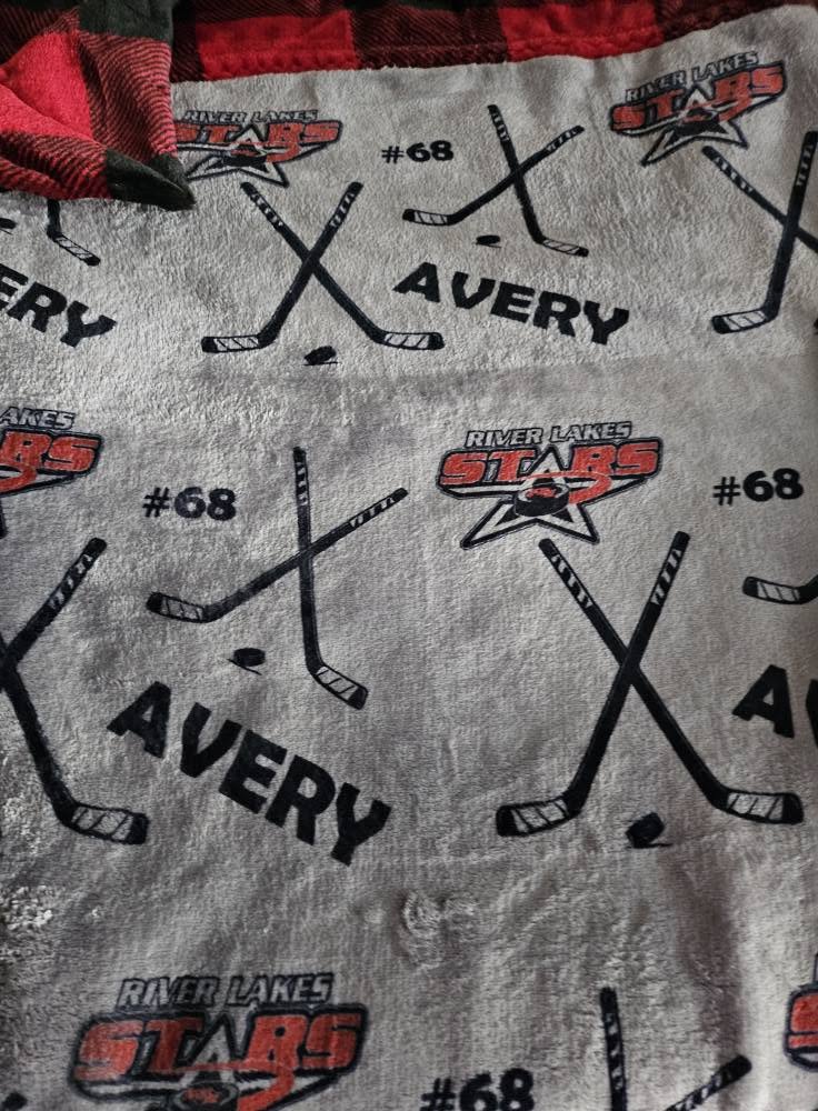 RIVER LAKES FUNDRAISER HOCKEY BLANKETS - EXCLUSIVE PRINT - PERSONALIZED