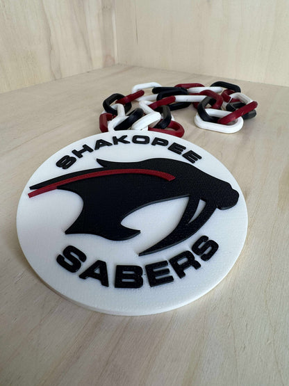Saber 3d printed chains - Shakopee Sabers