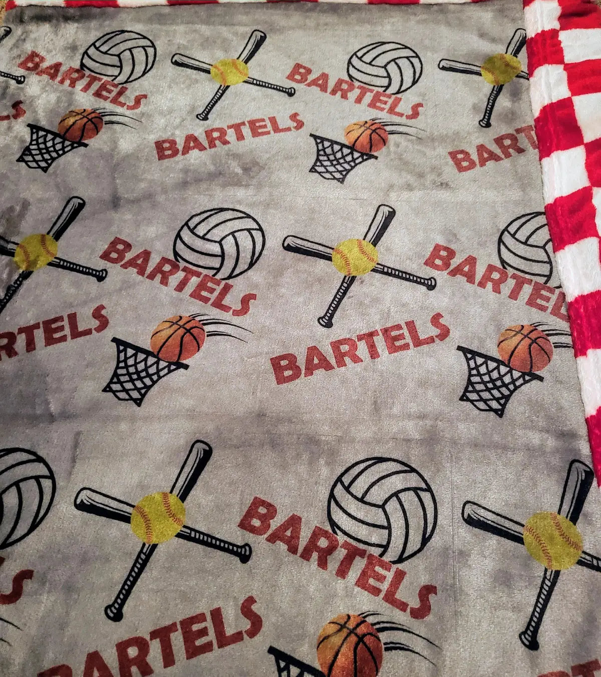 CUSTOMIZED luxe plush blanket - MULTI SPORTS