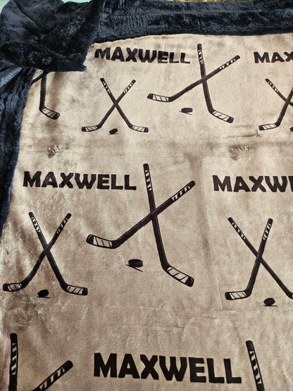 AURORA CUP PRE- ORDER HOCKEY BLANKETS - Personalized (ORDERS CLOSE NOV 13th)