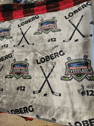 AURORA CUP PRE- ORDER HOCKEY BLANKETS - Personalized (ORDERS CLOSE NOV 13th)
