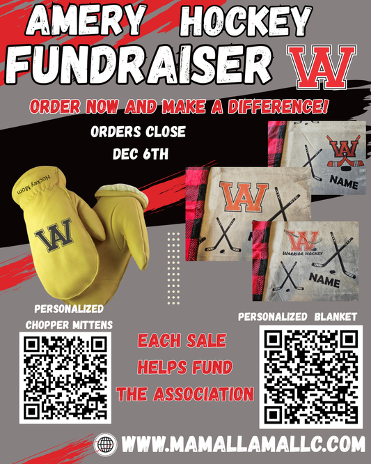 Amery FUNDRAISER - Personalized Hockey Blanket