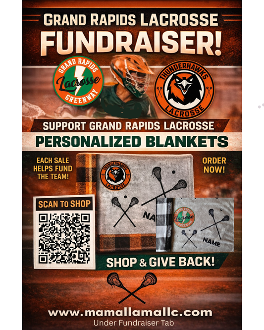 GRAND RAPIDS LACROSSE FUNDRAISER - Personalized Blankets
