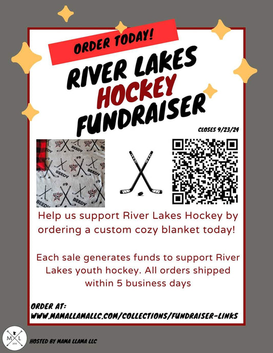 RIVER LAKES FUNDRAISER - Cozy Rink Blanket customizable (Closed)