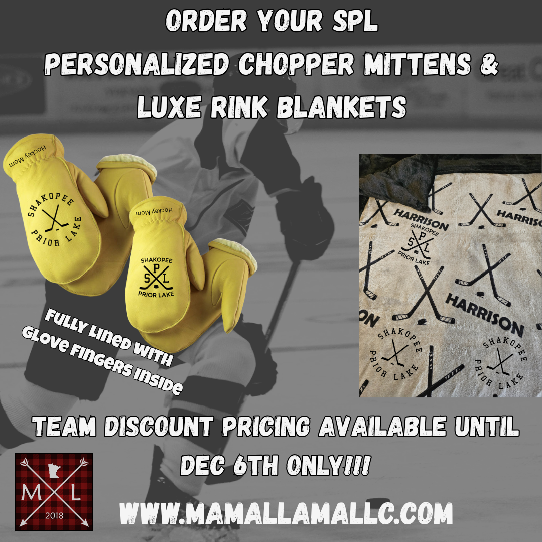 SPL team discount - Lined Deerskin personalized chopper mittens