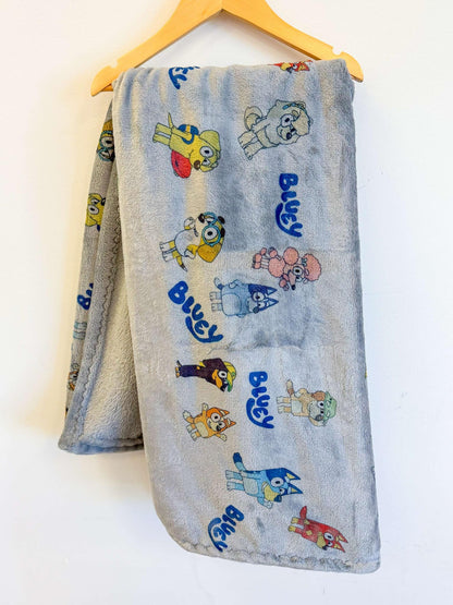 PERSONALIZED luxe plush blanket -Bluey
