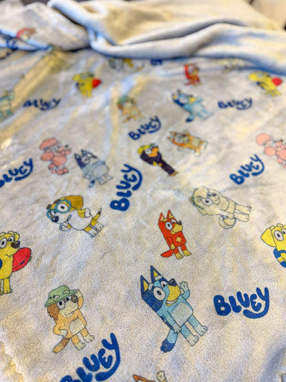 PERSONALIZED luxe plush blanket -Bluey