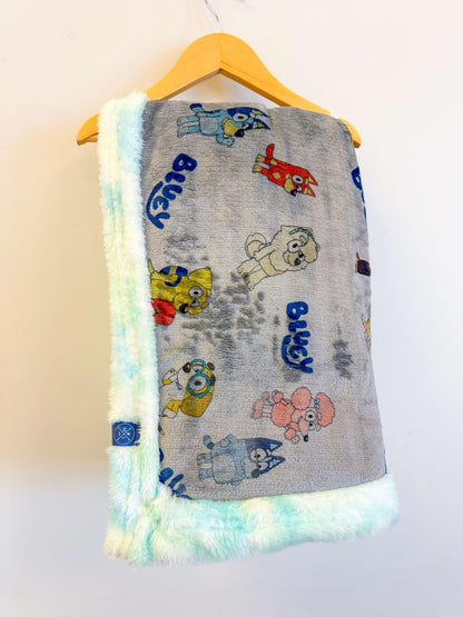 PERSONALIZED luxe plush blanket -Bluey