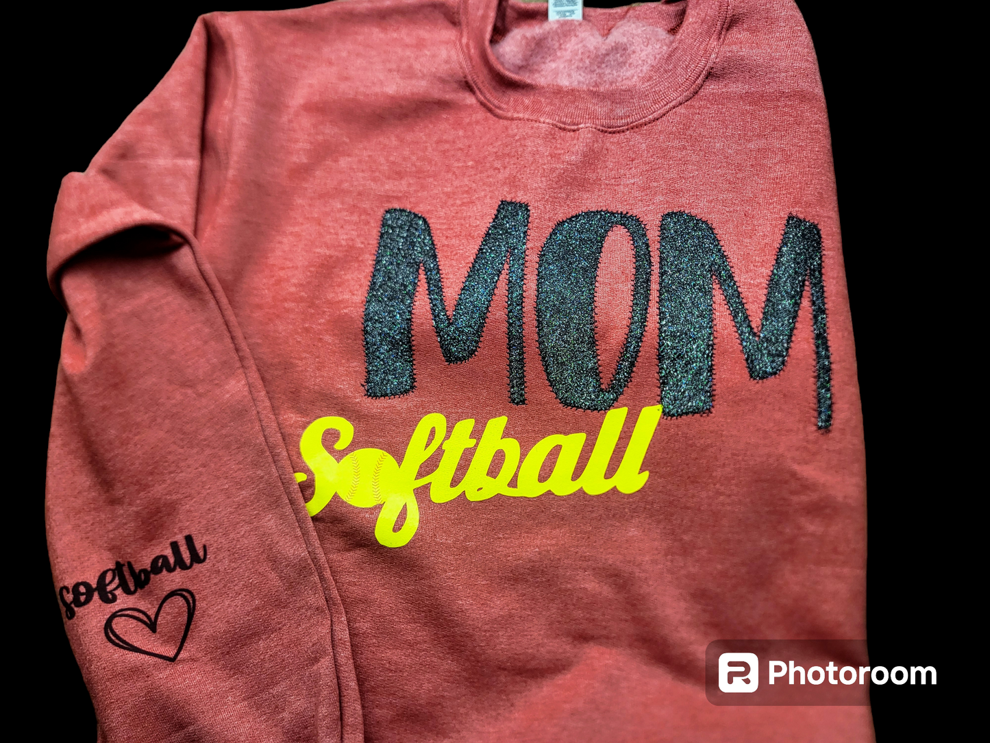 Softball MOM Crew neck sweatshirt