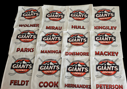 Rally or pin trading towels - add your customization