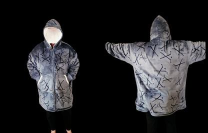 Personalized wearable blanket Pullover hoodies - Add your sports/names/logos