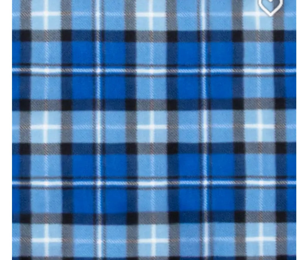 CUSTOMIZED luxe plush blanket -Plaid Baseball