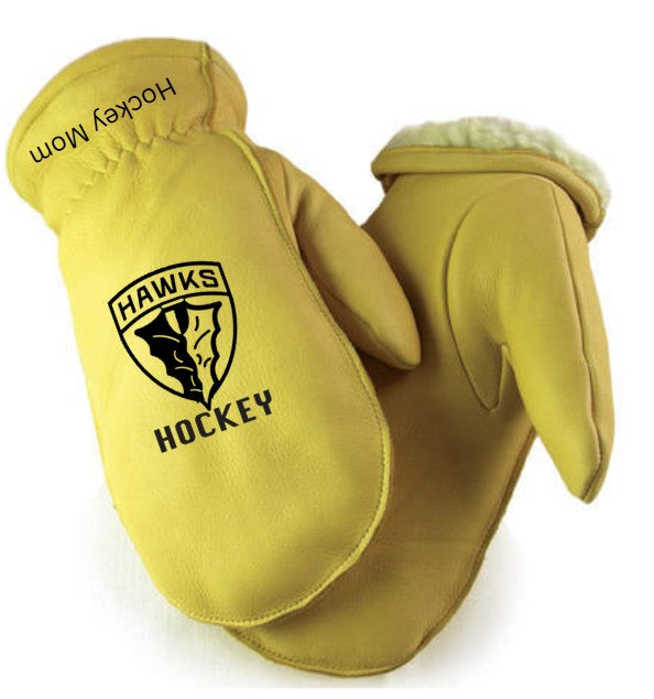 BALDWIN- Lined Deerskin personalized chopper mittens