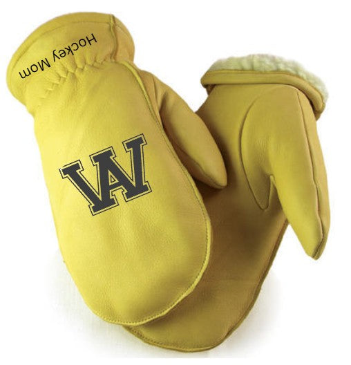 AMERY- Lined Deerskin personalized chopper mittens