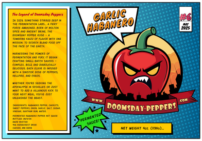 Small Batch Fermented Hot Sauce by DOOMSDAY PEPPERS LLC