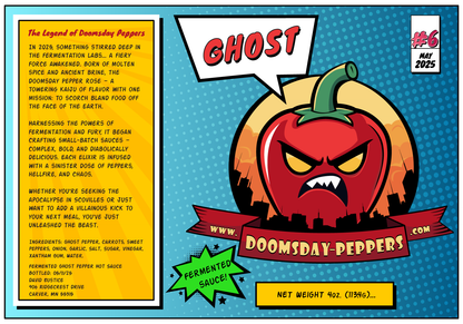 Small Batch Fermented Hot Sauce by DOOMSDAY PEPPERS LLC