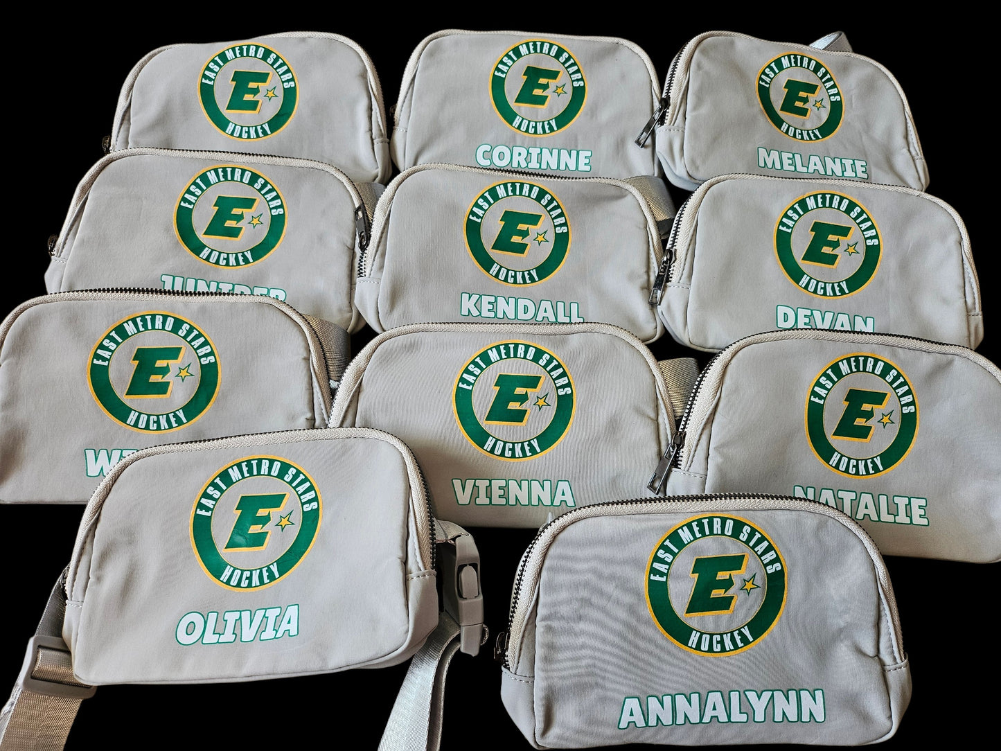 Customizable Cross body - fanny pack - Anywhere bag - NAMES, LOGOS - MORE!