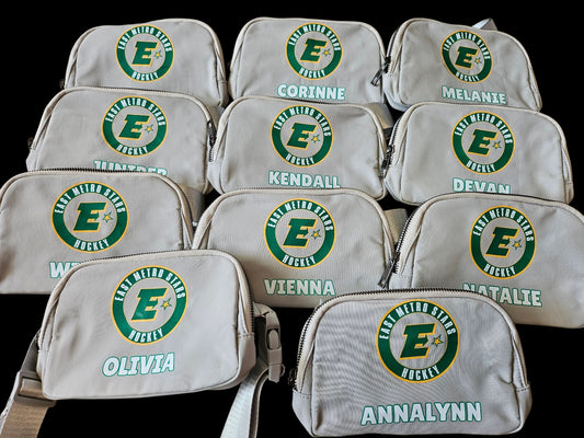 Customizable Cross body - fanny pack - Anywhere bag - NAMES, LOGOS - MORE!