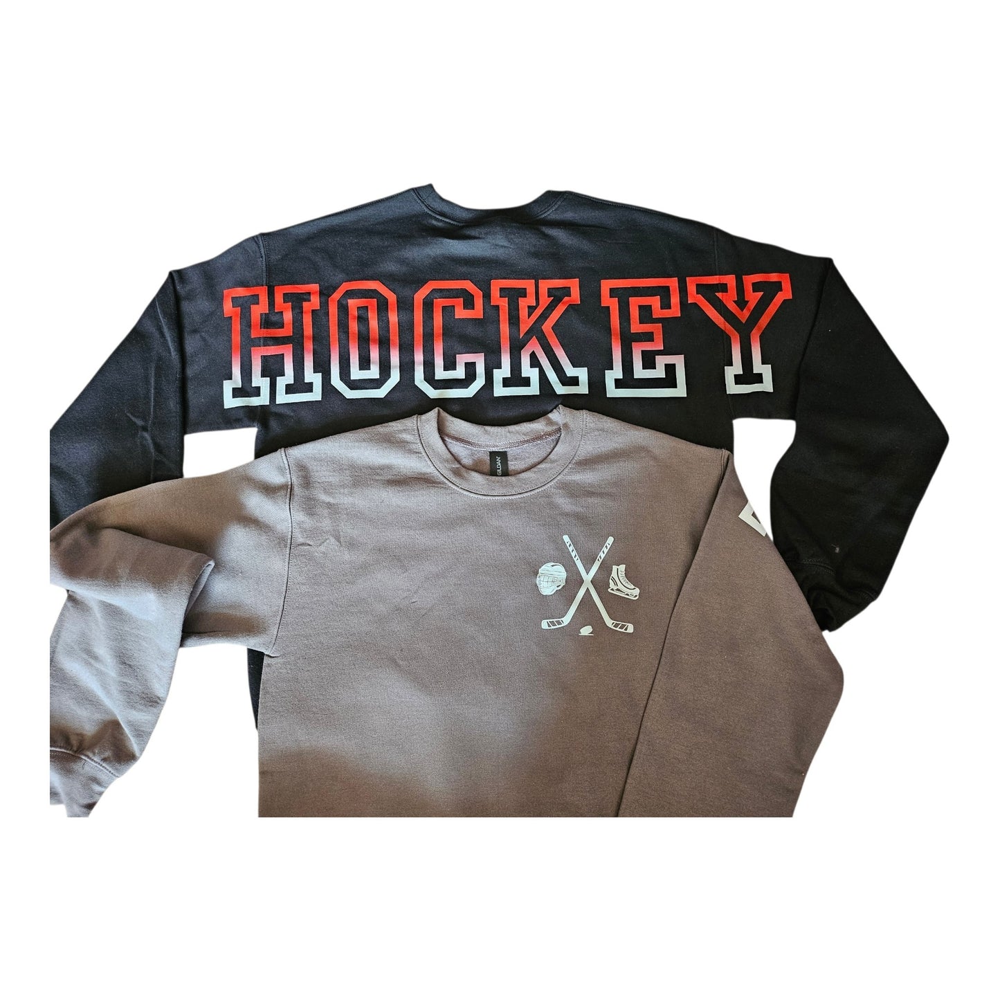 LARGE letter Adult Hoodie / Crewneck - pick your sports