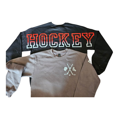 LARGE letter Adult Hoodie / Crewneck - pick your sports