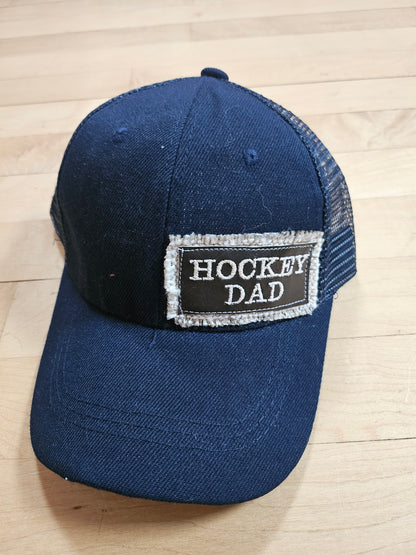 Trucker style hockey hats