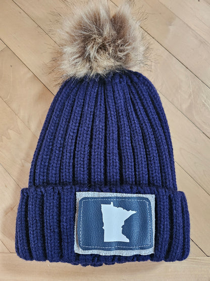 MINNESOTA hats with pom pom