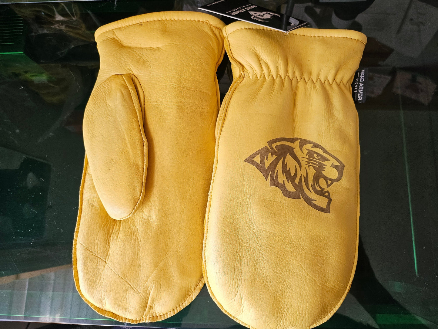 FARMINGTON  - Lined Deerskin personalized chopper mittens