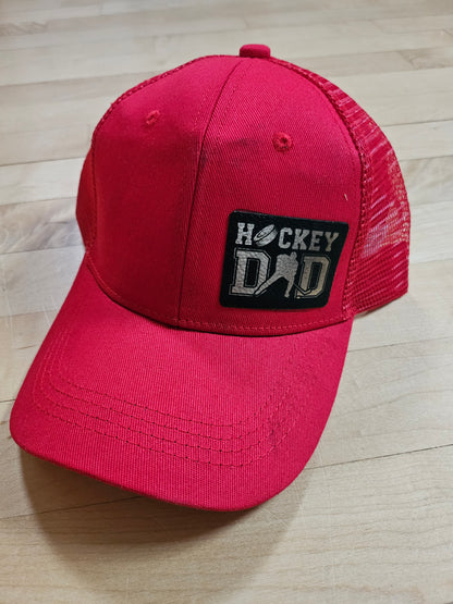 Trucker style hockey hats