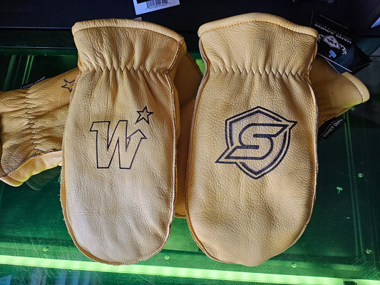 SOMERSET  - Lined Deerskin personalized chopper mittens