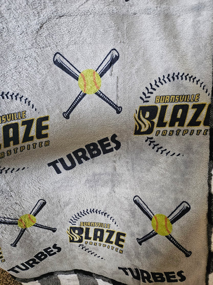 CUSTOMIZED luxe plush blanket - ADD YOUR SPORT(s)