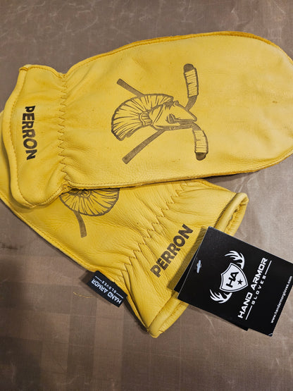 SPARTA  - Lined Deerskin personalized chopper mittens