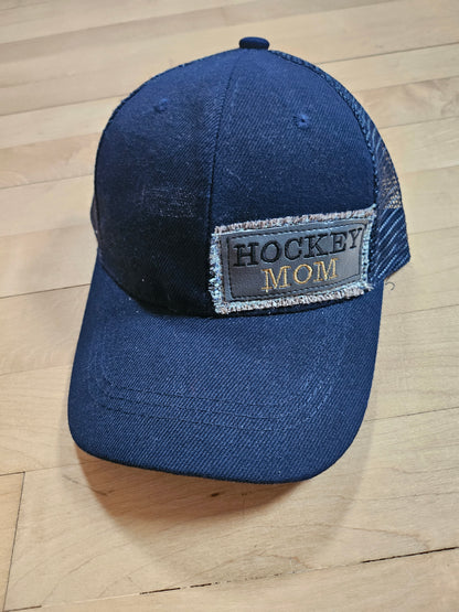 Trucker style hockey hats