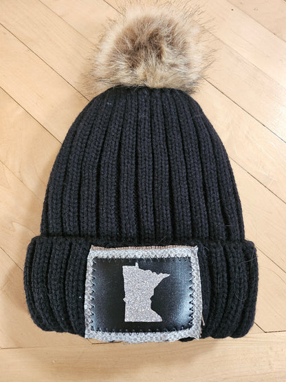 MINNESOTA hats with pom pom