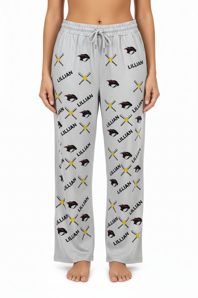 Custom printed sports fans pajama pants - Adult