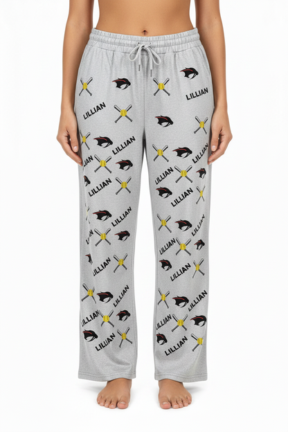 Custom printed sports fans pajama pants - Adult