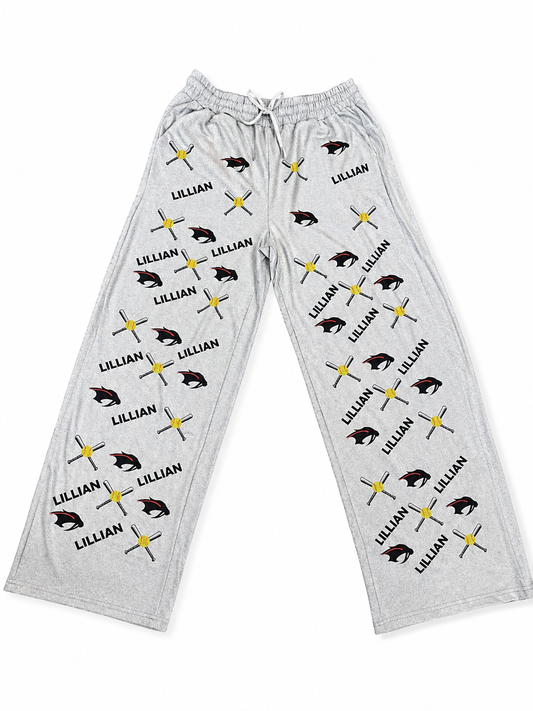 Custom printed sports fans pajama pants - Adult