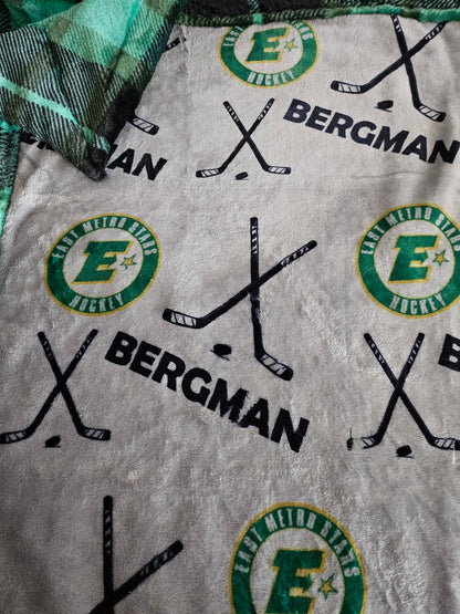 CUSTOMIZED luxe plush blanket - ADD YOUR SPORT(s)